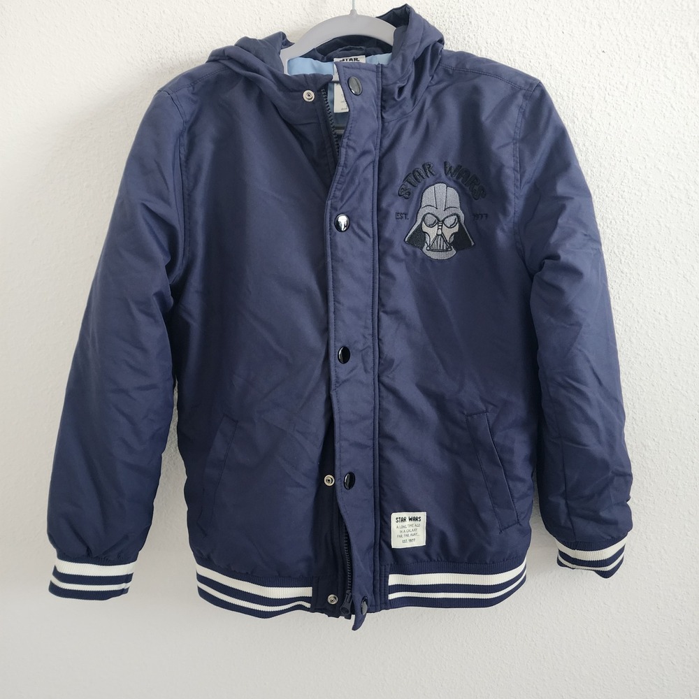 Disney Star Wars Kids Jacket Size 11/12 Outerwear Darth Vader Bomber‎